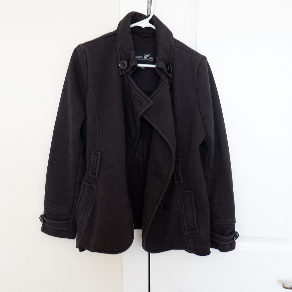 Super Soft Black Peacoat